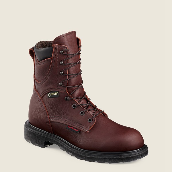 Work Støvler Herre - Red Wing Supersole® 2.0 - 8-Inch Waterproof Soft Toe - Bordeaux - MPJLHS-438